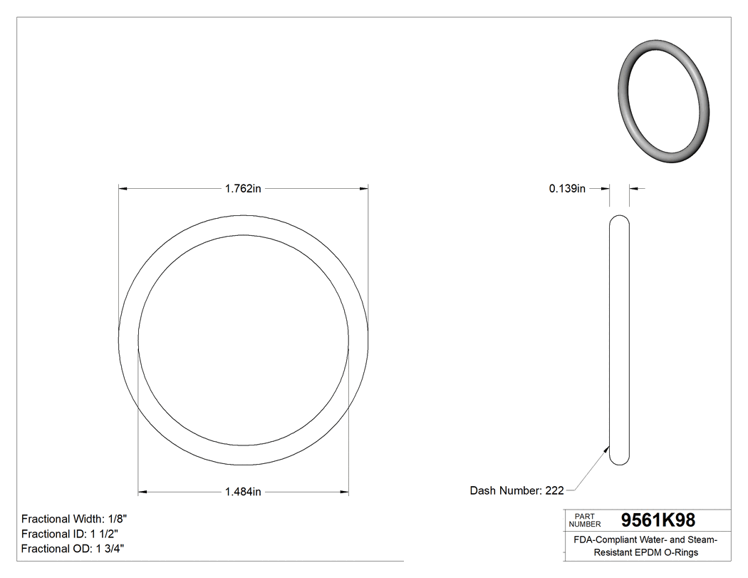 Technical drawing - 9561K98